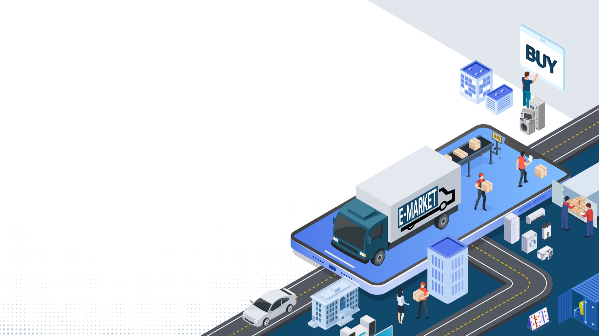 E-MARKET Business Process Illustration